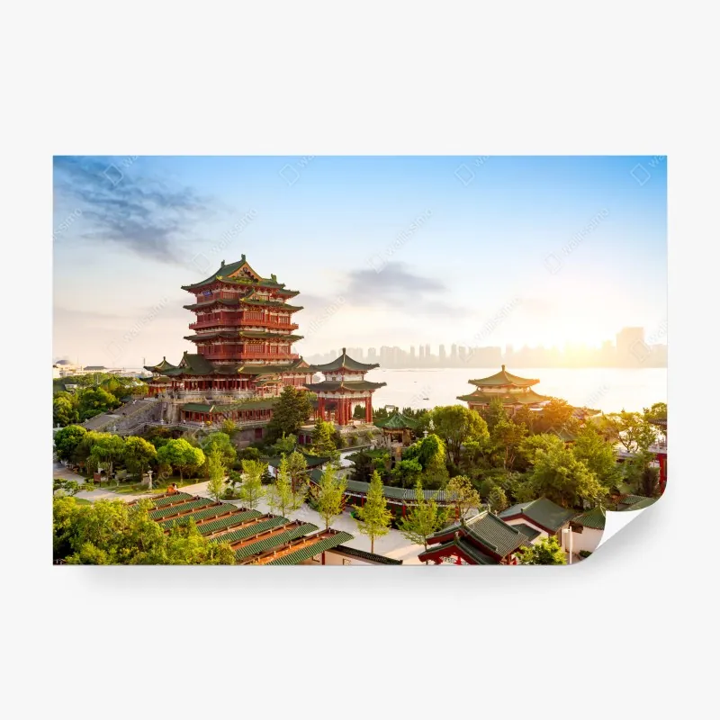 Fototapeta pastelowy wzór z jednorożcami – Wallissimo®