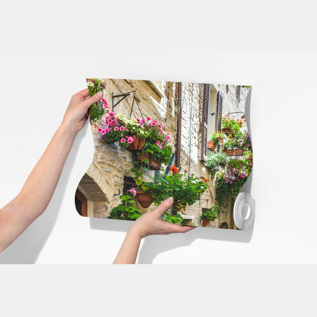 Fototapeta uroczy zaułek w Spello, Włochy – Wallissimo® Fototapeta uroczy zaułek w Spello, Włochy – Wallissimo®