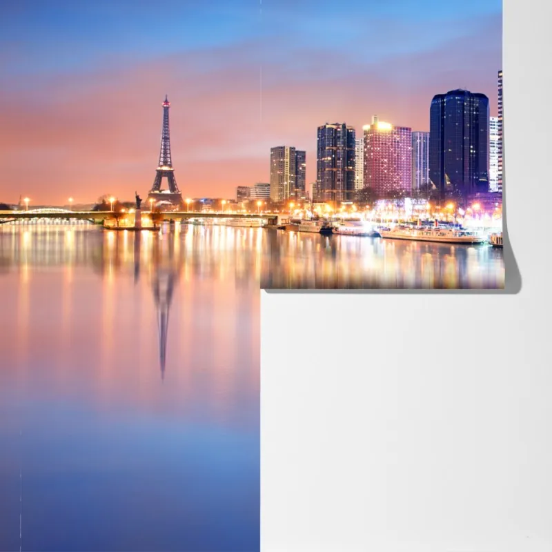 Fototapeta Paryż panorama o zmierzchu – Wallissimo® Fototapeta Paryż panorama o zmierzchu – Wallissimo®