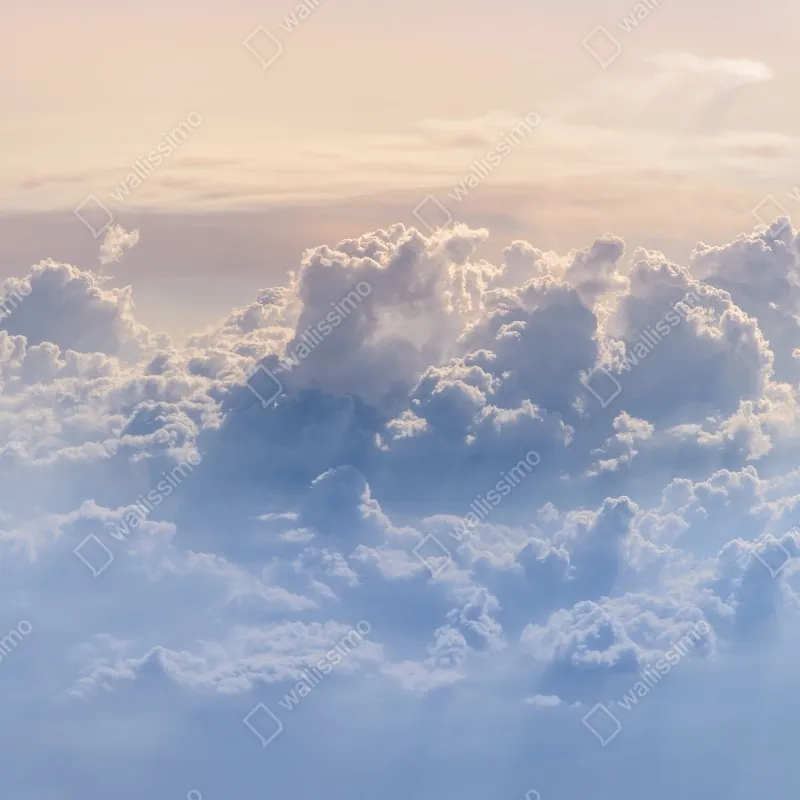 Fototapeta delikatne chmury nad błękitnym niebem – Wallissimo® Fototapeta delikatne chmury nad błękitnym niebem – Wallissimo®