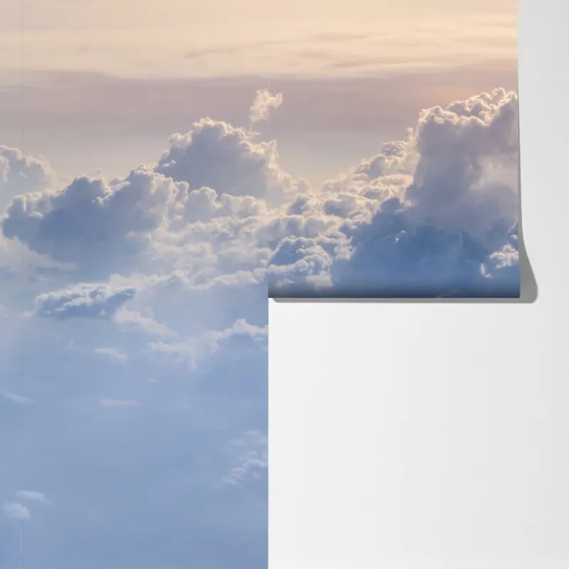 Fototapeta delikatne chmury nad błękitnym niebem – Wallissimo® Fototapeta delikatne chmury nad błękitnym niebem – Wallissimo®