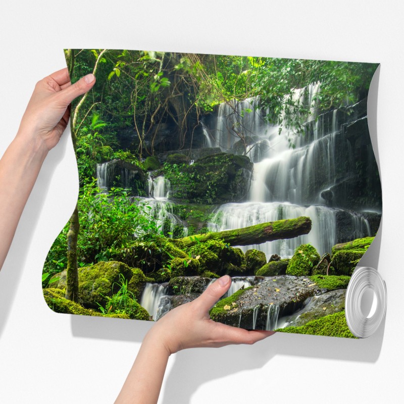 Fototapeta spokojny wodospad w Phu Tub Berk, Tajlandia – Wallissimo® Fototapeta spokojny wodospad w Phu Tub Berk, Tajlandia – Wallissimo®