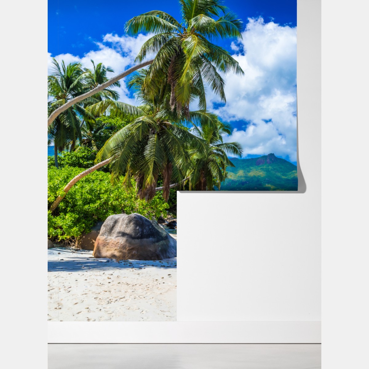 Fototapeta Baie Beau Vallon tropikalna plaża – Wallissimo® Fototapeta Baie Beau Vallon tropikalna plaża – Wallissimo®
