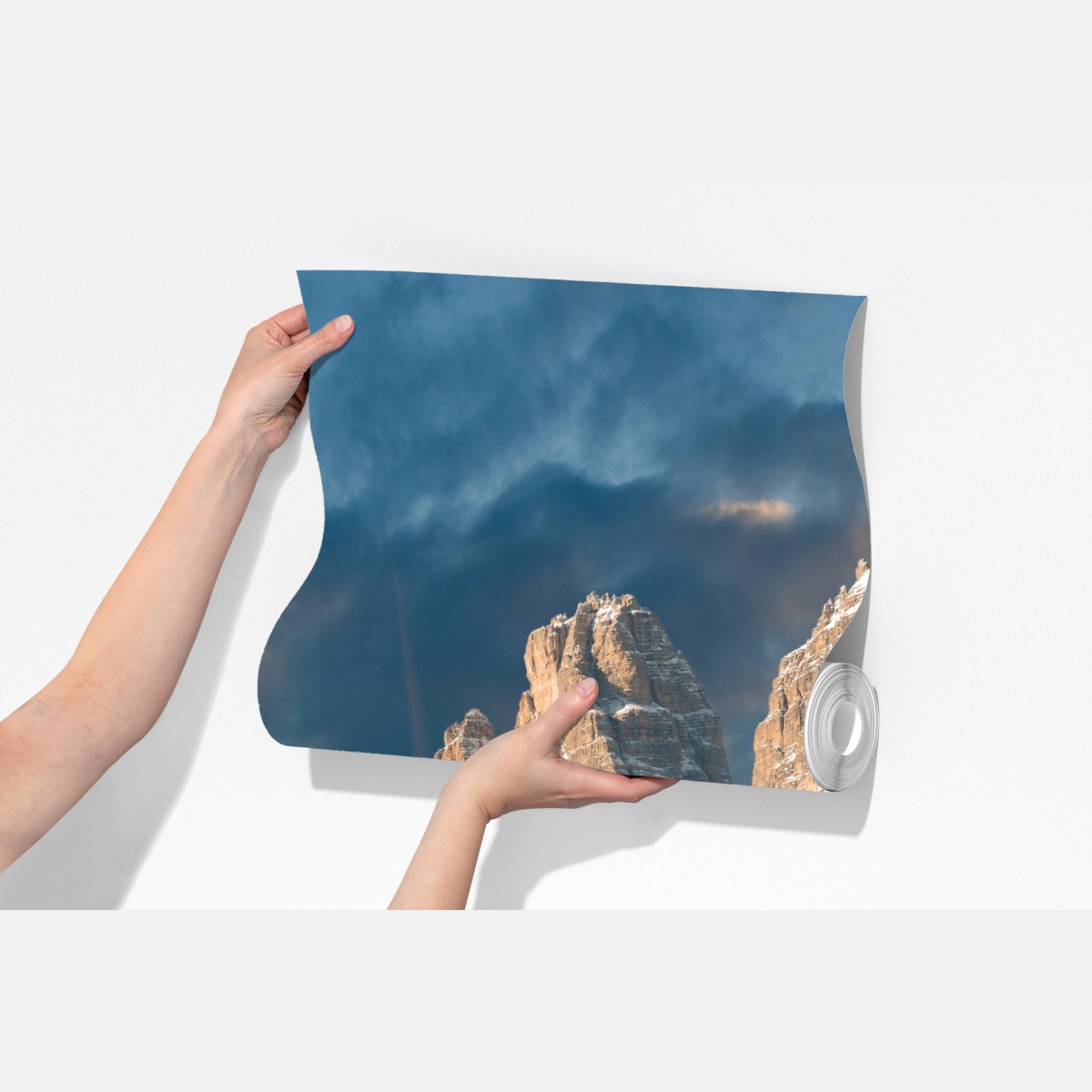 Fototapeta dramatyczny zachód słońca nad Dolomitami – Wallissimo® Fototapeta dramatyczny zachód słońca nad Dolomitami – Wallissimo®