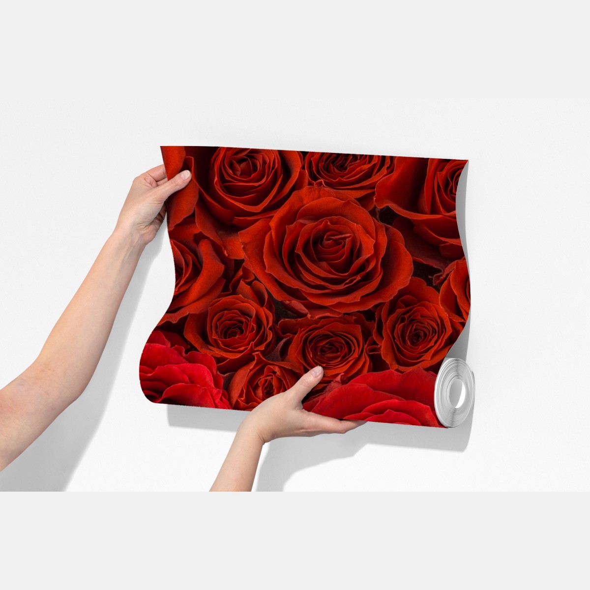 Fototapeta bukiet czerwonych róż w zbliżeniu – Wallissimo® Fototapeta bukiet czerwonych róż w zbliżeniu – Wallissimo®