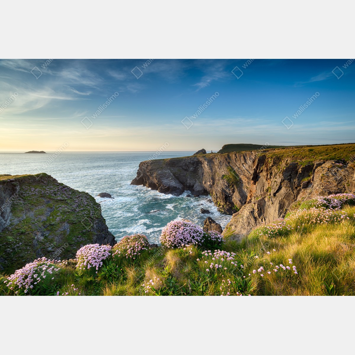 Fototapeta klify wybrzeża o złotej godzinie – Wallissimo® Fototapeta klify wybrzeża o złotej godzinie – Wallissimo®