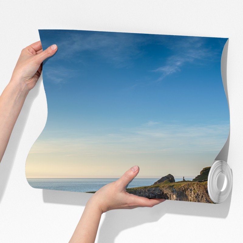 Fototapeta klify wybrzeża o złotej godzinie – Wallissimo® Fototapeta klify wybrzeża o złotej godzinie – Wallissimo®