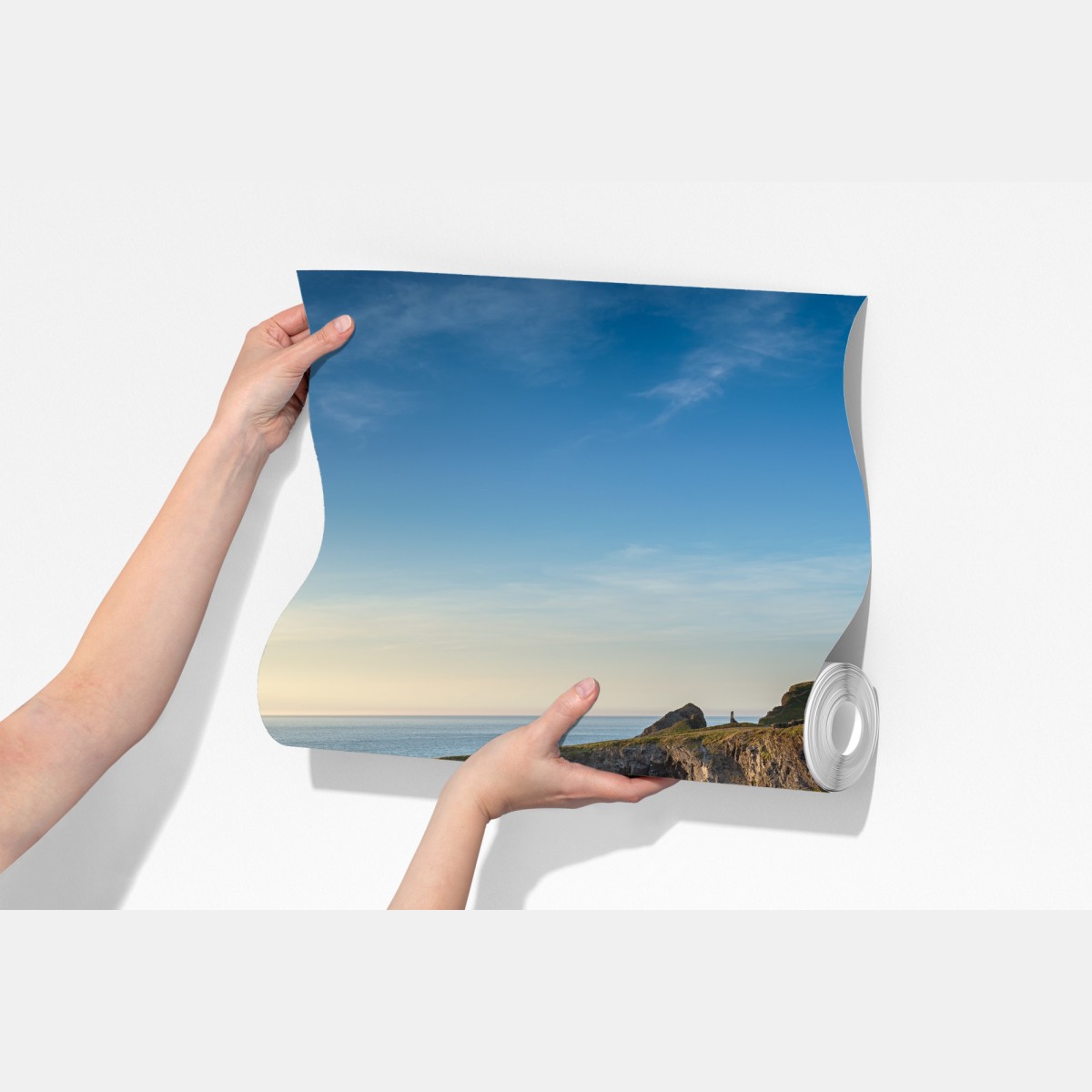 Fototapeta klify wybrzeża o złotej godzinie – Wallissimo® Fototapeta klify wybrzeża o złotej godzinie – Wallissimo®