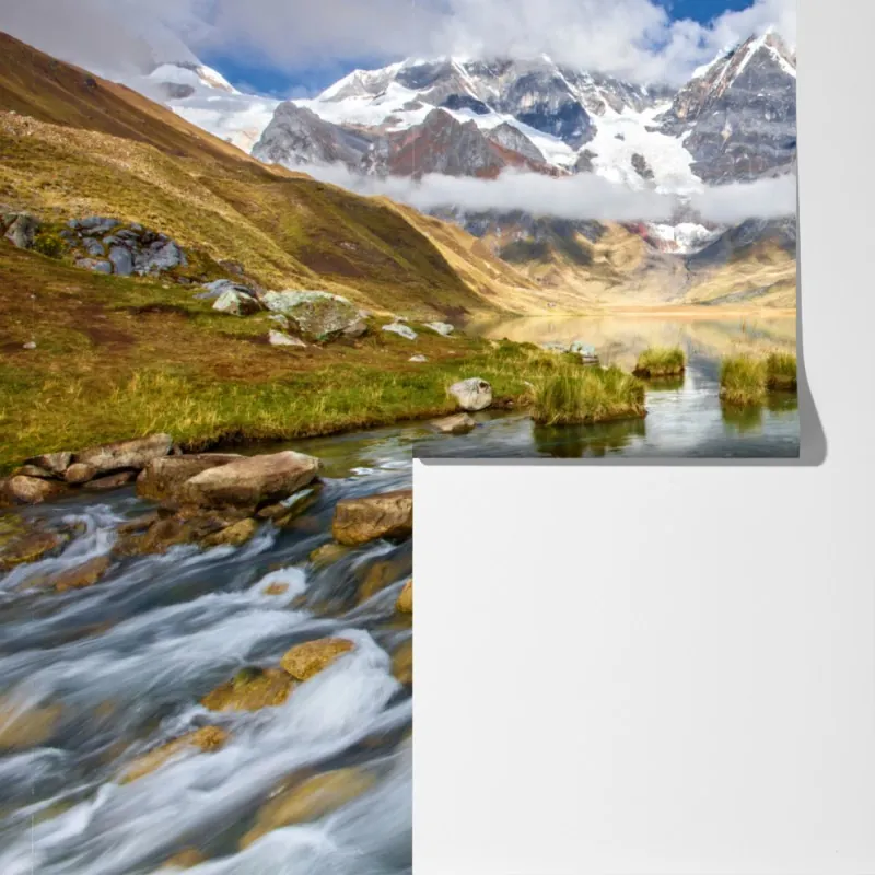 Fototapeta majestatyczne alpejskie jezioro – Wallissimo® Fototapeta majestatyczne alpejskie jezioro – Wallissimo®