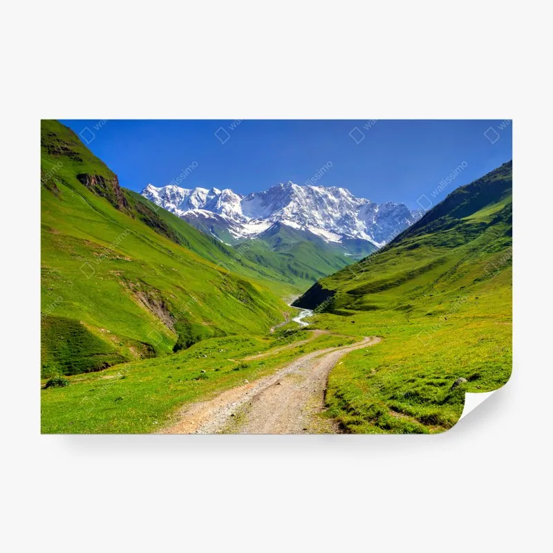 Fototapeta żywa różowa akwarelowa plama – Wallissimo®