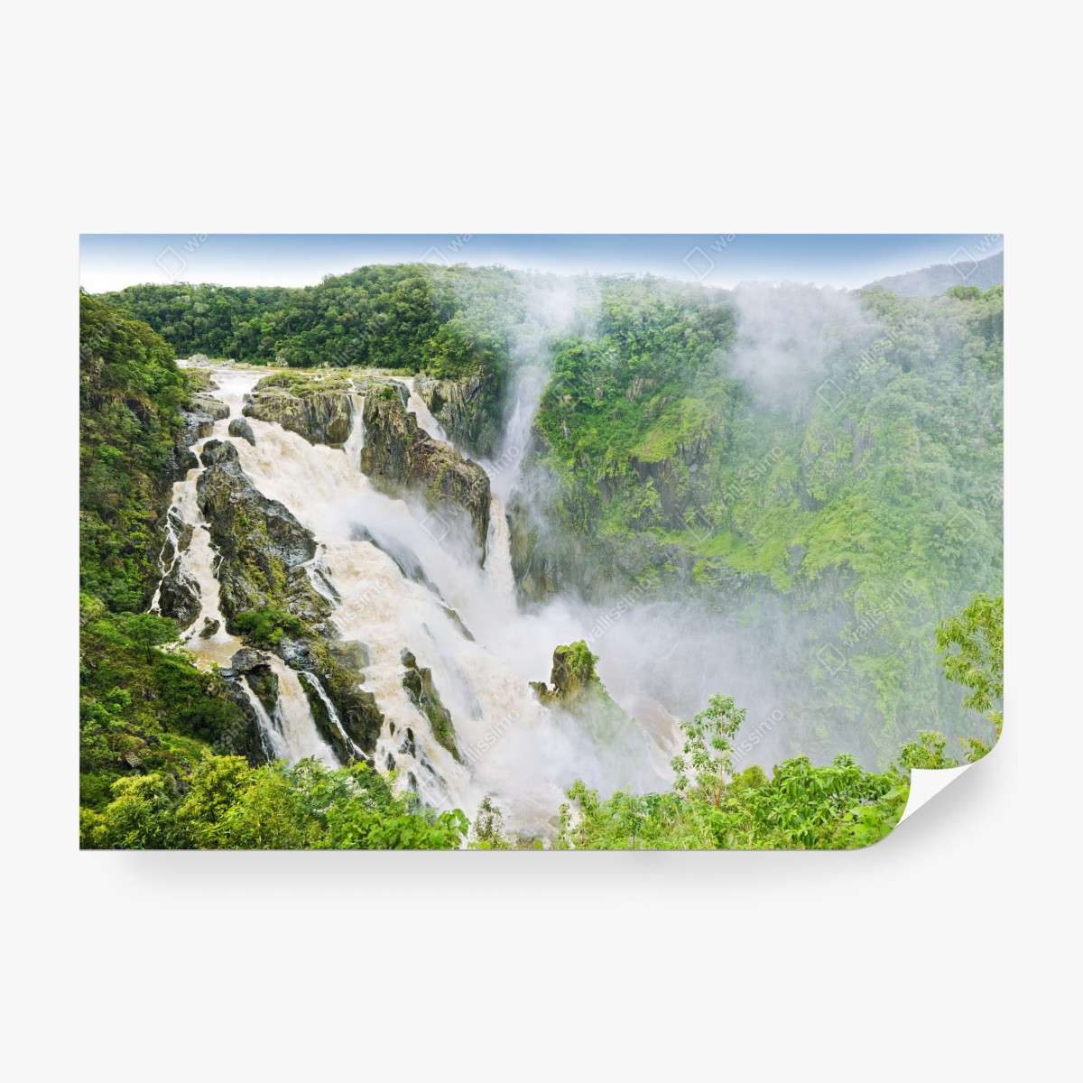 Fototapeta wodospad Barron Falls w tropikalnym lesie – Wallissimo® Fototapeta wodospad Barron Falls w tropikalnym lesie – Wallissimo®