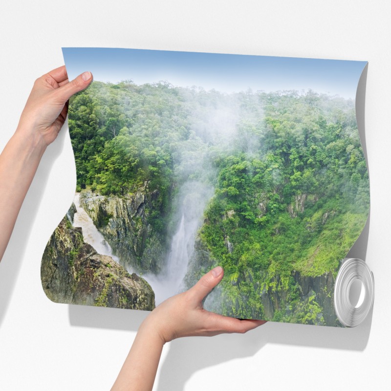 Fototapeta wodospad Barron Falls w tropikalnym lesie – Wallissimo® Fototapeta wodospad Barron Falls w tropikalnym lesie – Wallissimo®