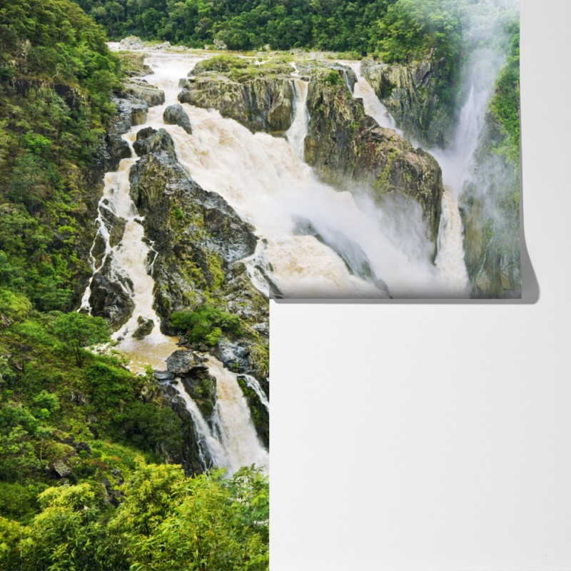 Fototapeta wodospad Barron Falls w tropikalnym lesie – Wallissimo® Fototapeta wodospad Barron Falls w tropikalnym lesie – Wallissimo®