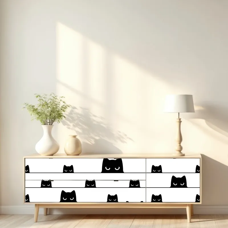 Naklejka repozycjonowalna botaniczny wzór z cytrynami – Wallissimo®