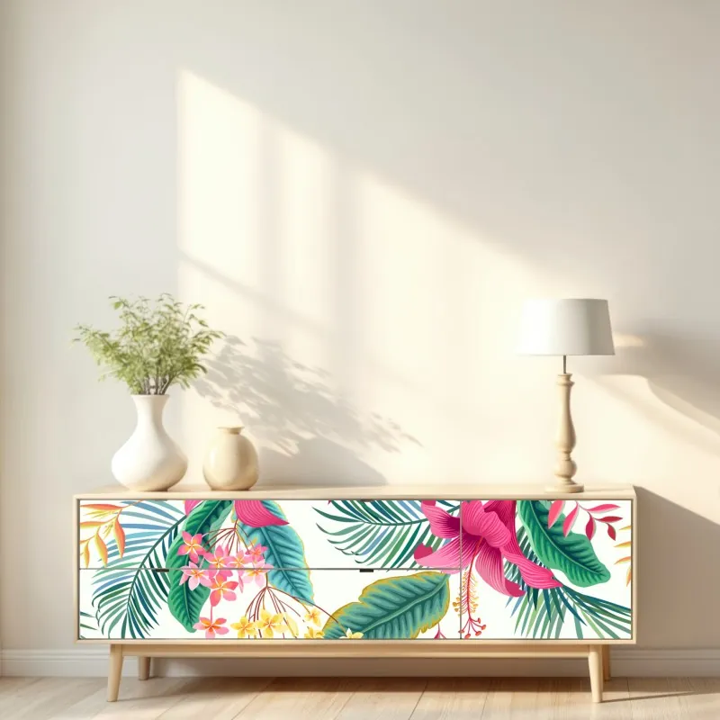 Naklejka repozycjonowalna majestatyczne odbicie góry nad alpejskim jeziorem – Wallissimo®