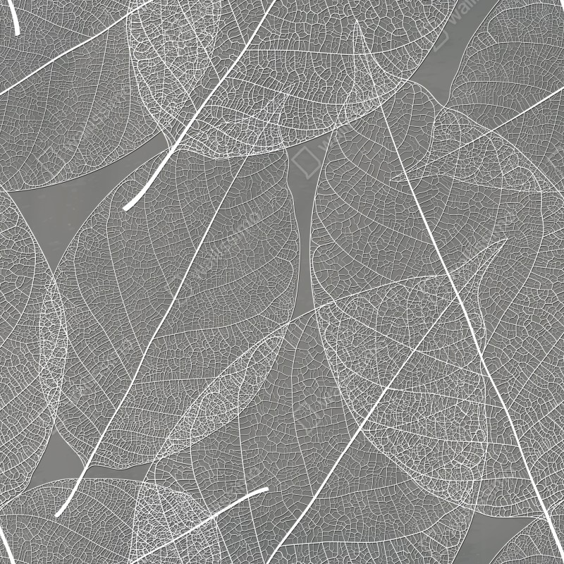 Naklejka repozycjonowalna delikatny wzór liści w odcieniach szarości – Wallissimo® Naklejka repozycjonowalna delikatny wzór liści w odcieniach szarości – Wallissimo®