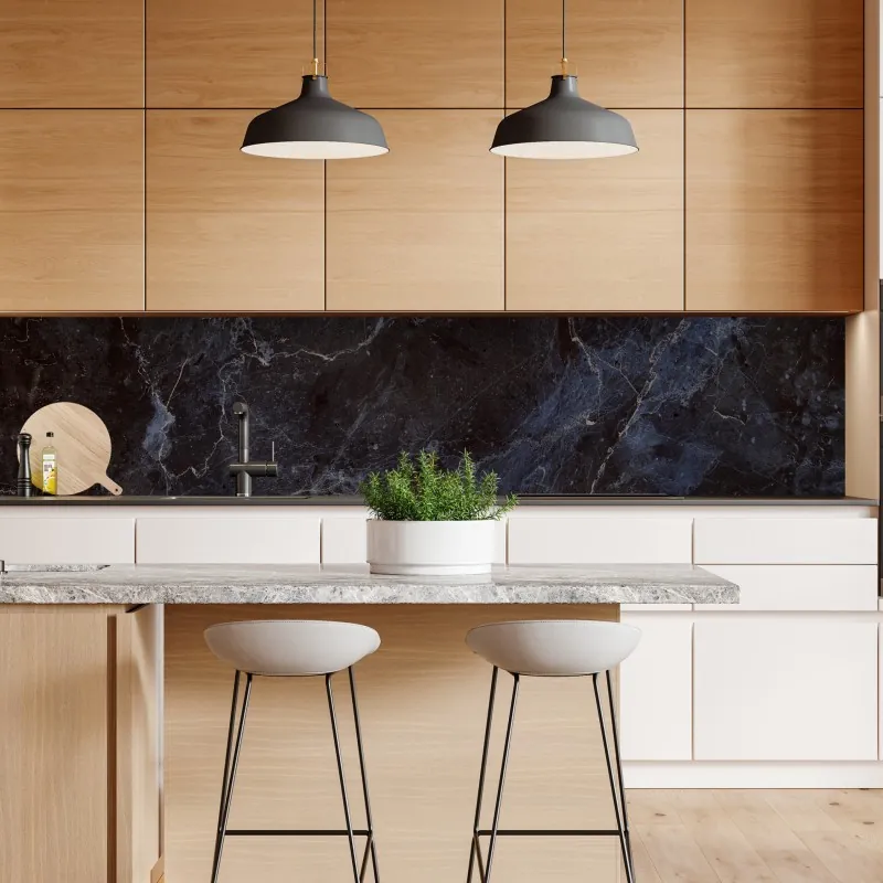 Naklejka repozycjonowalna ciemna faktura marmuru z niebieskimi żyłkami – Wallissimo® Naklejka repozycjonowalna ciemna faktura marmuru z niebieskimi żyłkami – Wallissimo®