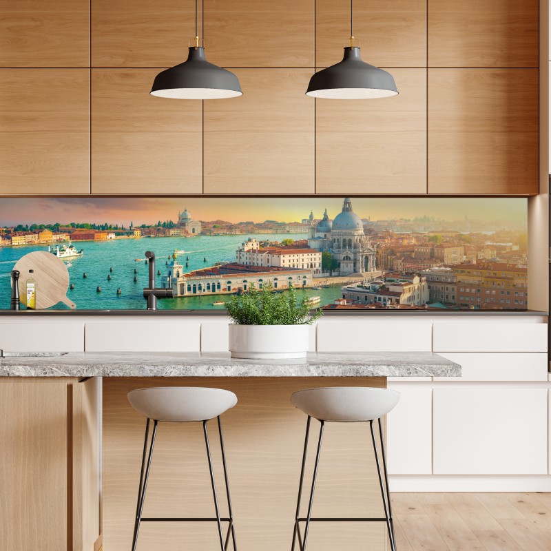 Naklejka repozycjonowalna zachód słońca nad Wenecją – Wallissimo® Naklejka repozycjonowalna zachód słońca nad Wenecją – Wallissimo®