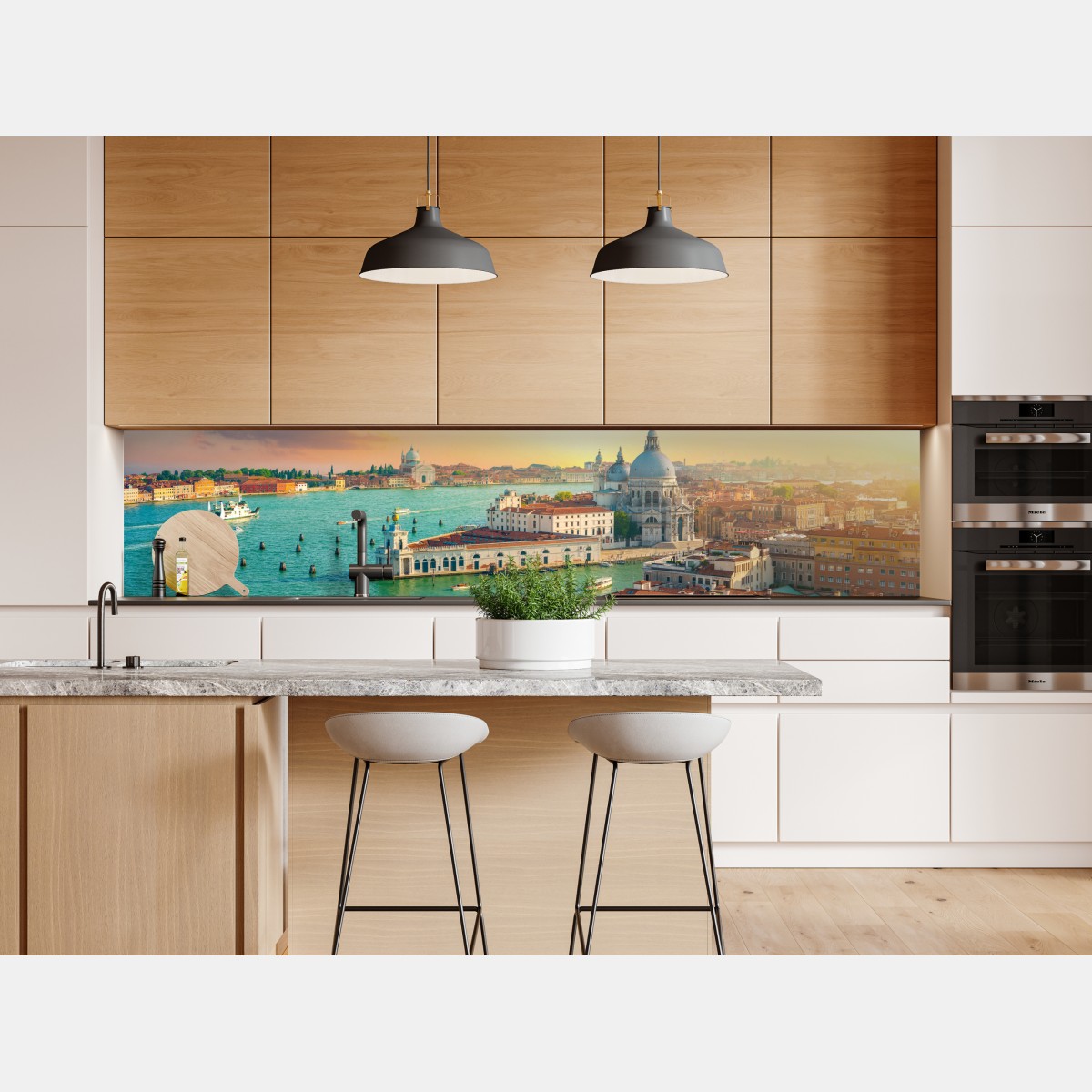 Naklejka repozycjonowalna zachód słońca nad Wenecją – Wallissimo® Naklejka repozycjonowalna zachód słońca nad Wenecją – Wallissimo®