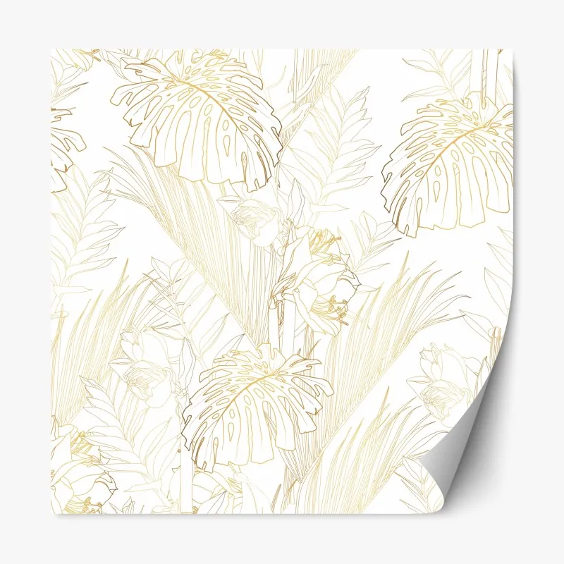 Naklejka repozycjonowalna geometryczny wzór art deco w odcieniach szarości i beżu – Wallissimo®