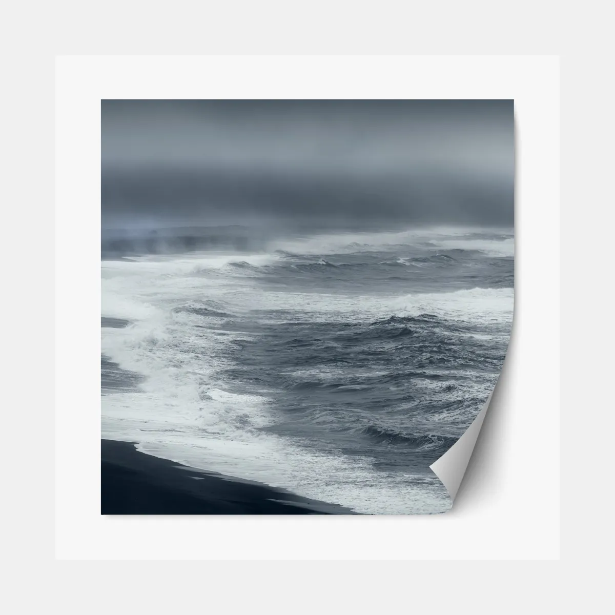 Naklejka repozycjonowalna burzliwe wybrzeże Islandii panorama – Wallissimo® Naklejka repozycjonowalna burzliwe wybrzeże Islandii panorama – Wallissimo®