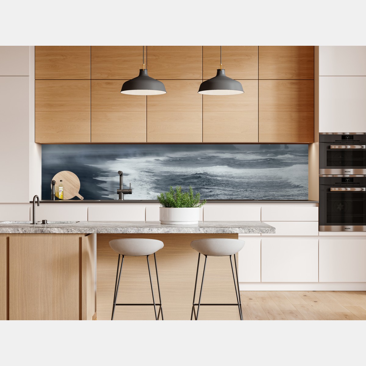 Naklejka repozycjonowalna burzliwe wybrzeże Islandii panorama – Wallissimo® Naklejka repozycjonowalna burzliwe wybrzeże Islandii panorama – Wallissimo®