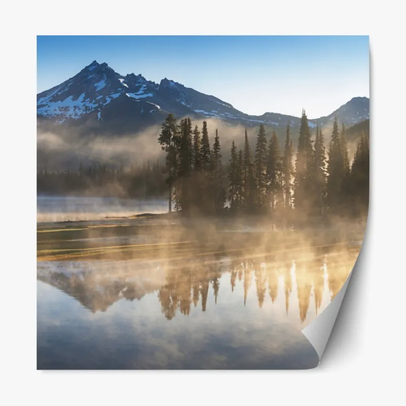 Naklejka repozycjonowalna złoty art deco wzór okręgów – Wallissimo®