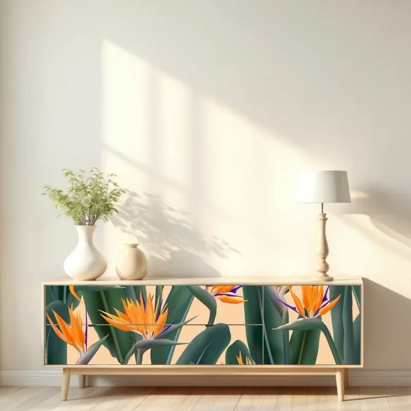 Naklejka repozycjonowalna złote geometryczne fasety – Wallissimo®