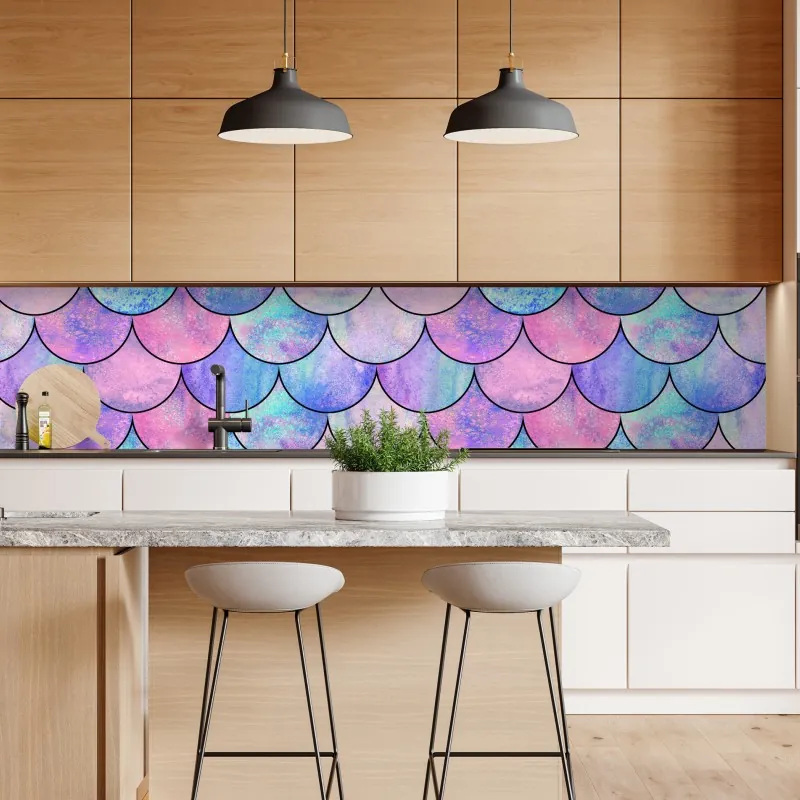 Naklejka repozycjonowalna złoty geometryczny wzór z kołami – Wallissimo®