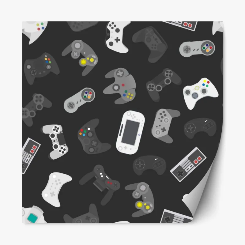 Naklejka repozycjonowalna czarny marmur z białymi żyłkami – Wallissimo®