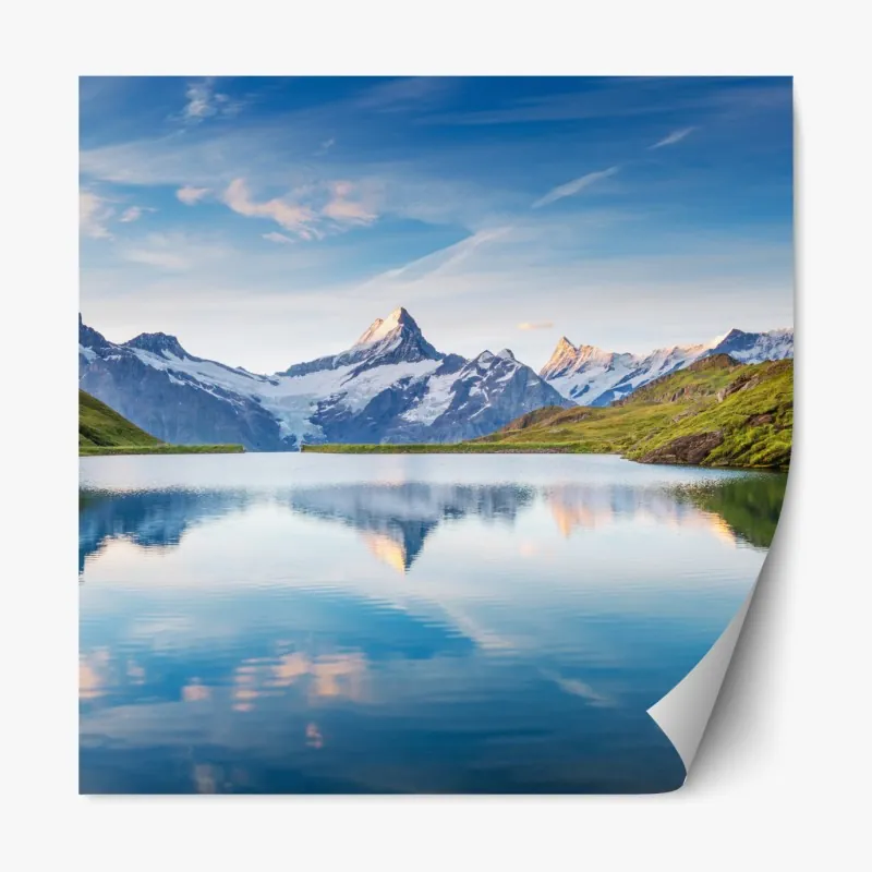 Naklejka repozycjonowalna złoty geometryczny wzór z kołami – Wallissimo®