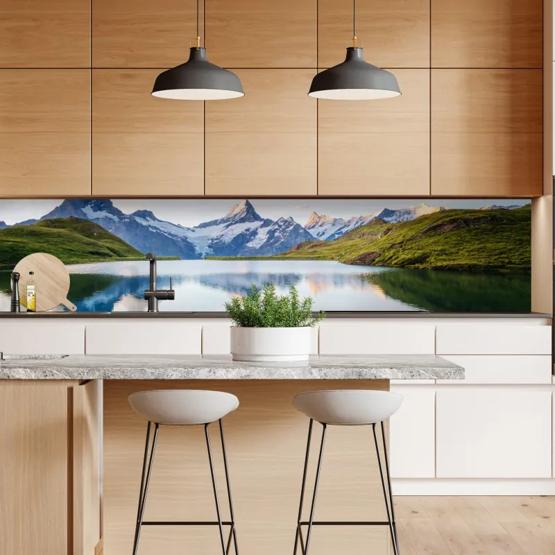 Naklejka repozycjonowalna złoty geometryczny wzór z kołami – Wallissimo®