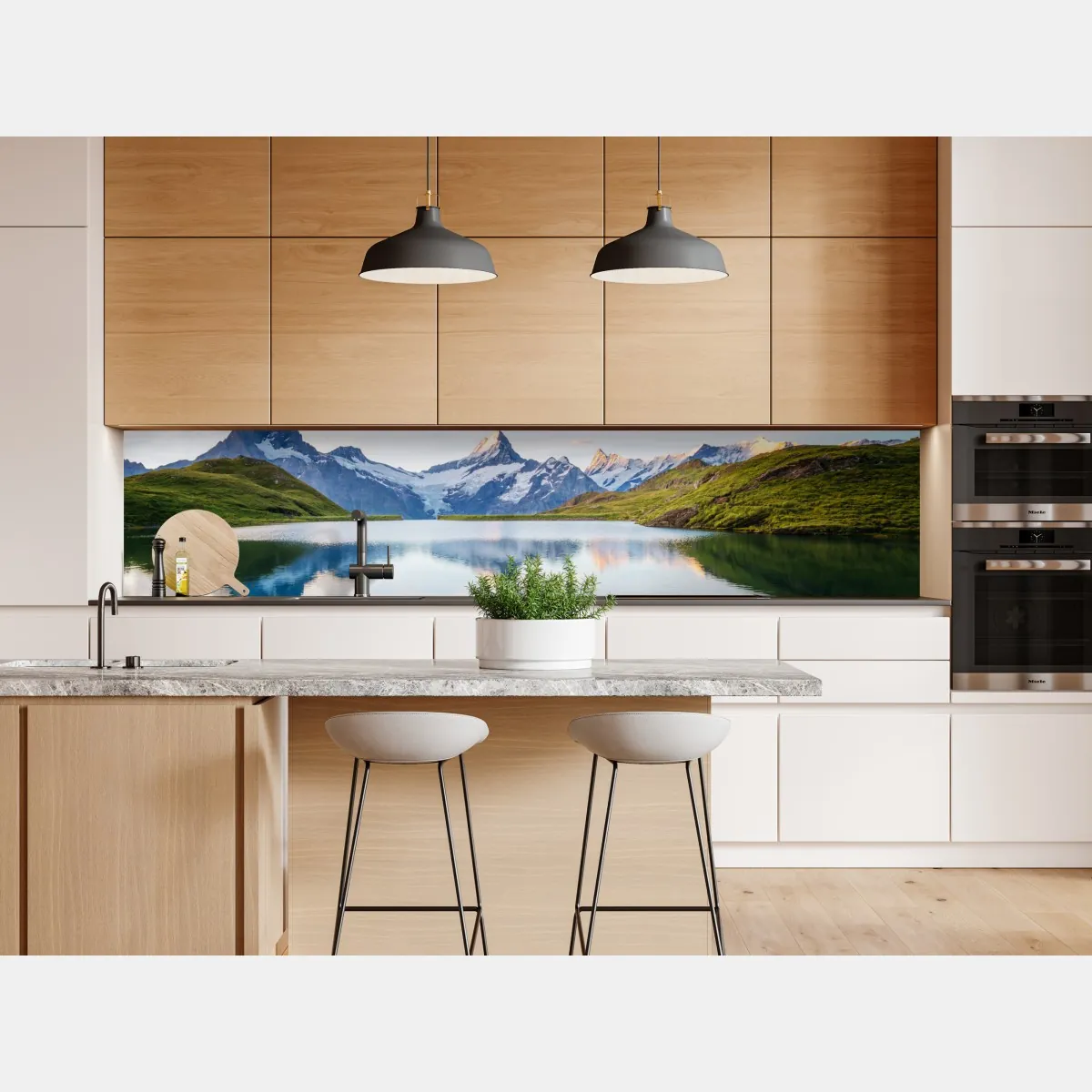 Naklejka repozycjonowalna majestatyczne odbicie Alp przy Bachalpsee – Wallissimo® Naklejka repozycjonowalna majestatyczne odbicie Alp przy Bachalpsee – Wallissimo®