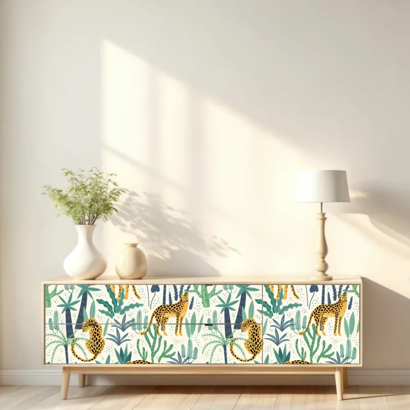 Naklejka repozycjonowalna odrzutowiec na pasie startowym o zachodzie słońca – Wallissimo®