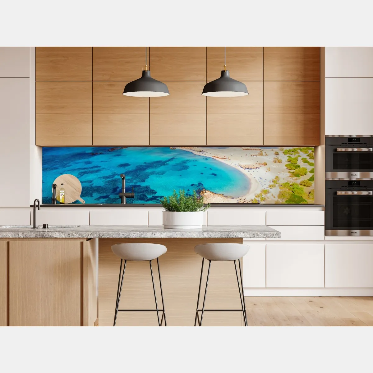 Naklejka repozycjonowalna plaża Elafonissi, Kreta turkusowa laguna – Wallissimo® Naklejka repozycjonowalna plaża Elafonissi, Kreta turkusowa laguna – Wallissimo®