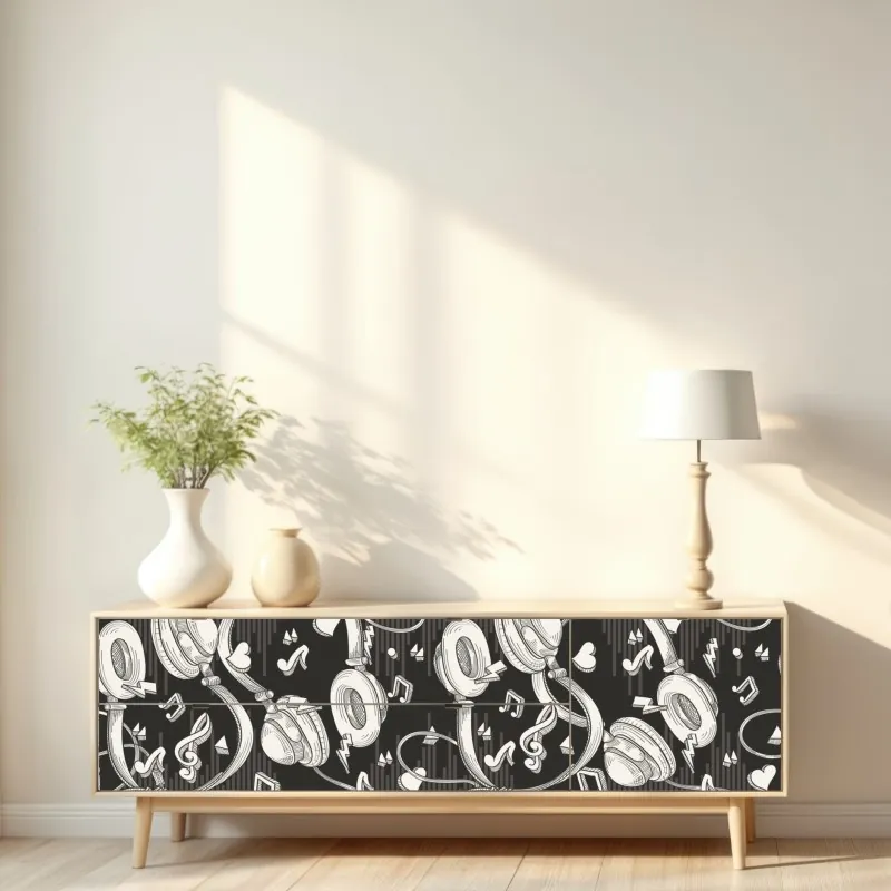 Naklejka repozycjonowalna tropikalny wzór botaniczny z tukanem – Wallissimo®