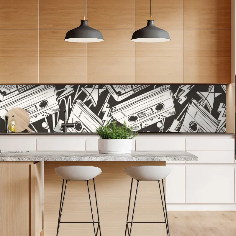 Naklejka repozycjonowalna gniady koń na polu rzepaku – Wallissimo®