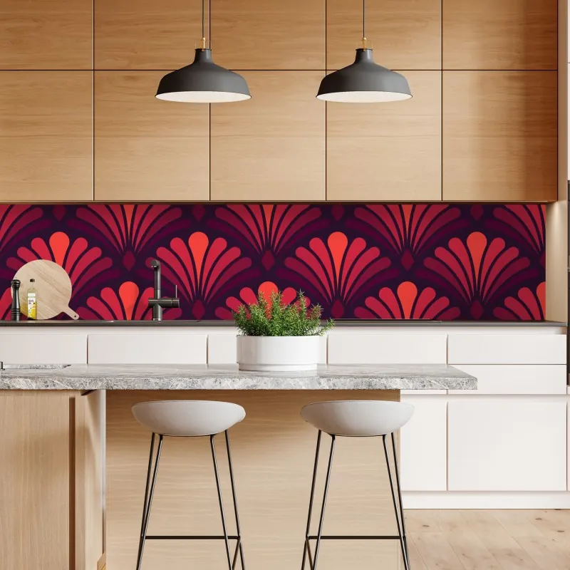 Naklejka repozycjonowalna abstrakcyjny wzór fasady architektonicznej – Wallissimo®