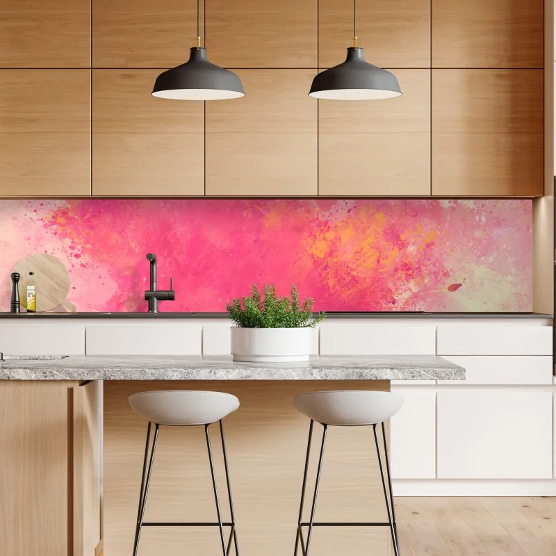 Naklejka repozycjonowalna tropikalny wzór z różowymi flamingami – Wallissimo®