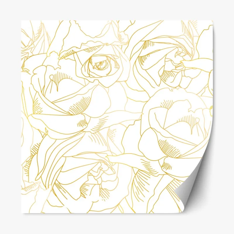 Naklejka repozycjonowalna odważne czerwone geometryczne bloki – Wallissimo®