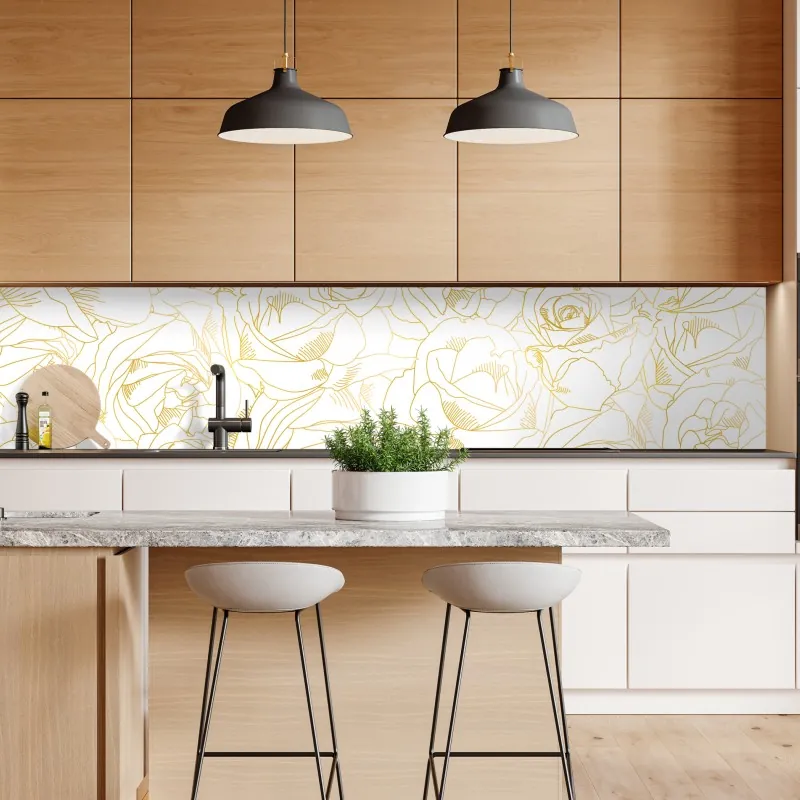 Naklejka repozycjonowalna odważne czerwone geometryczne bloki – Wallissimo®