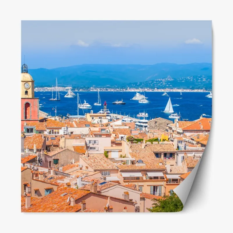 Naklejka repozycjonowalna spokojny zimowy fiord w Reine, Lofoten – Wallissimo®