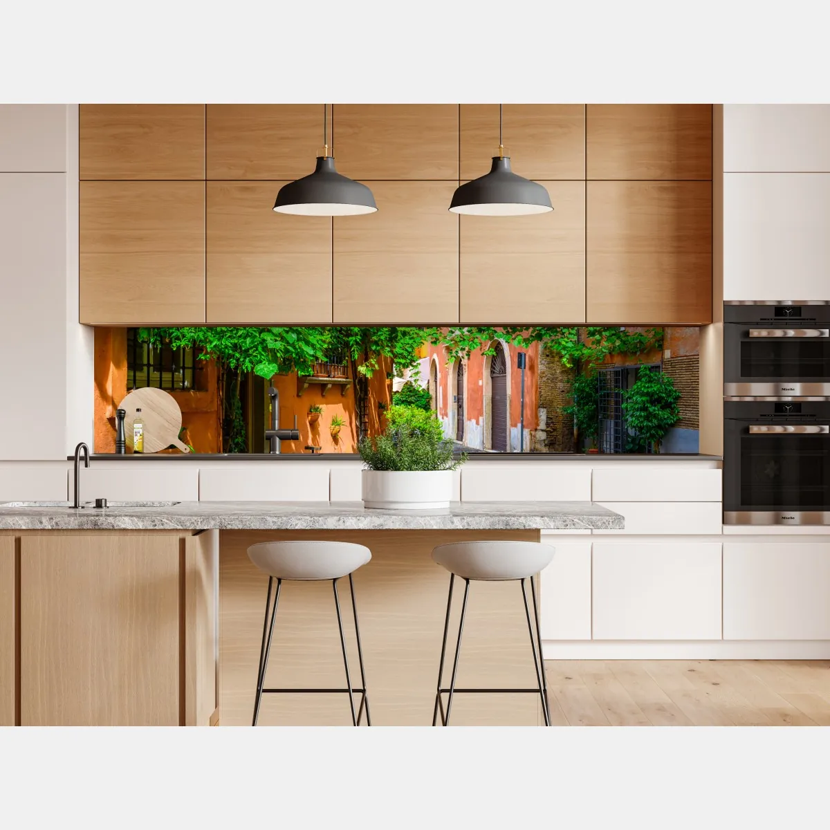 Naklejka repozycjonowalna malownicza uliczka w Trastevere, Rzym – Wallissimo® Naklejka repozycjonowalna malownicza uliczka w Trastevere, Rzym – Wallissimo®