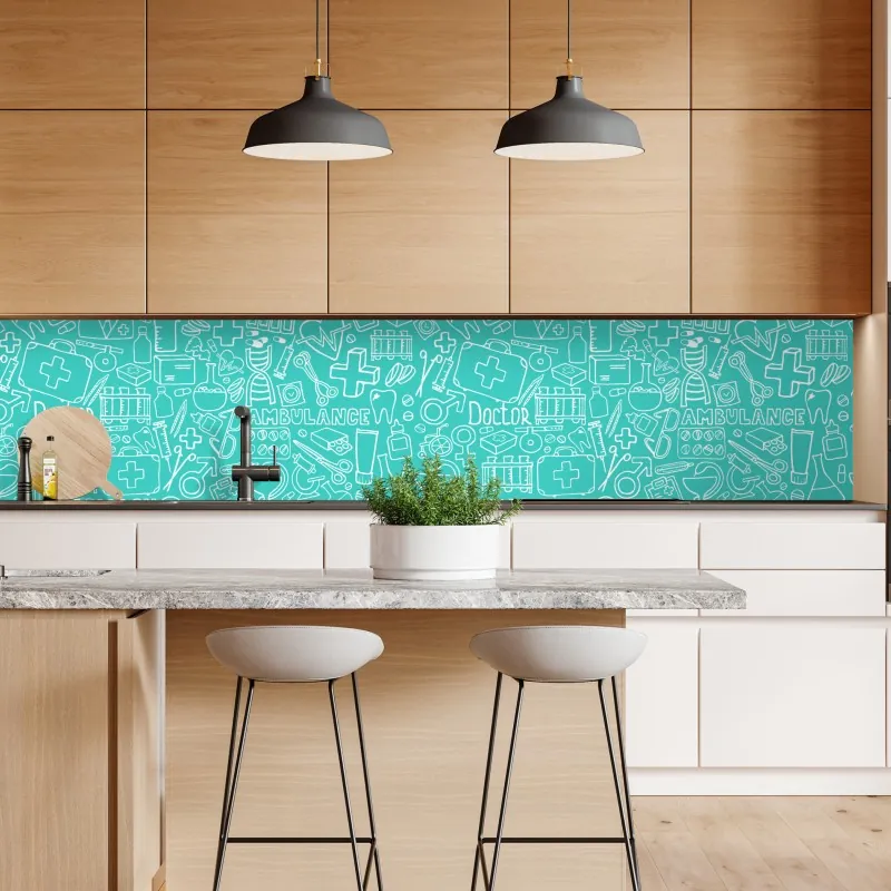 Naklejka repozycjonowalna tropikalny motyw tukanów – Wallissimo®