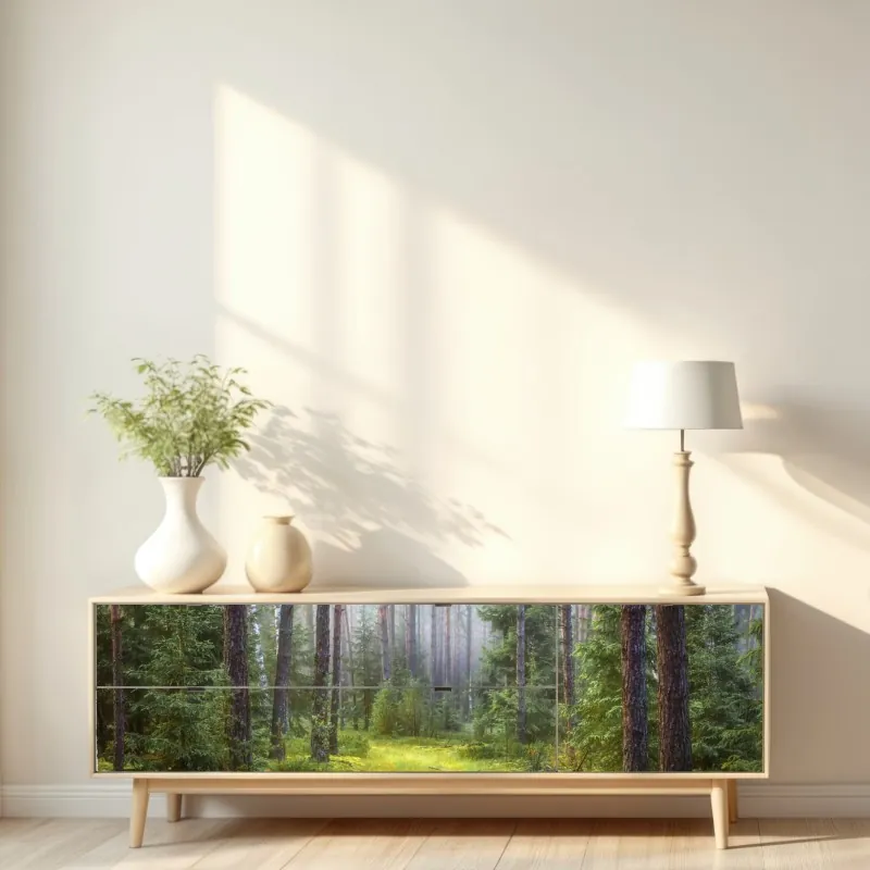 Naklejka repozycjonowalna pastelowy wzór z jaskółkami – Wallissimo®