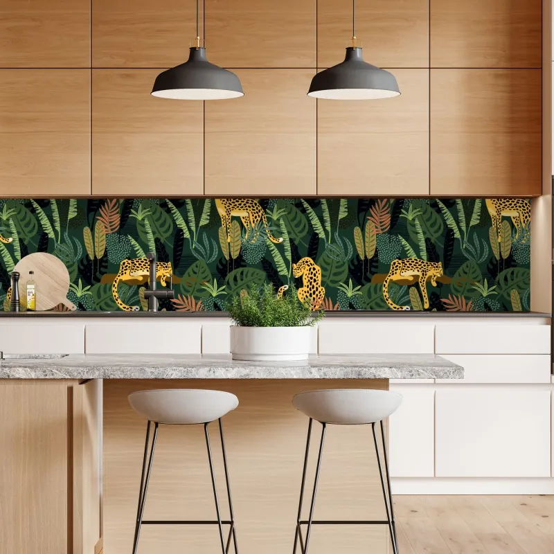 Naklejka repozycjonowalna spokojna ścieżka w bambusowym lesie – Wallissimo®