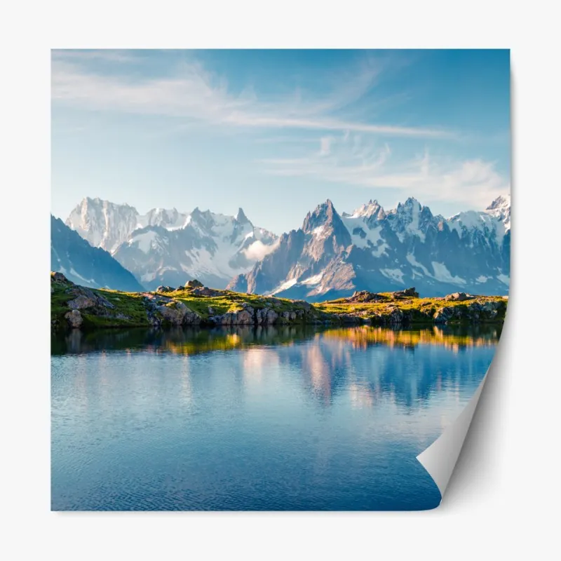 Naklejka repozycjonowalna Toskańskie pagórki o zachodzie słońca – Wallissimo®