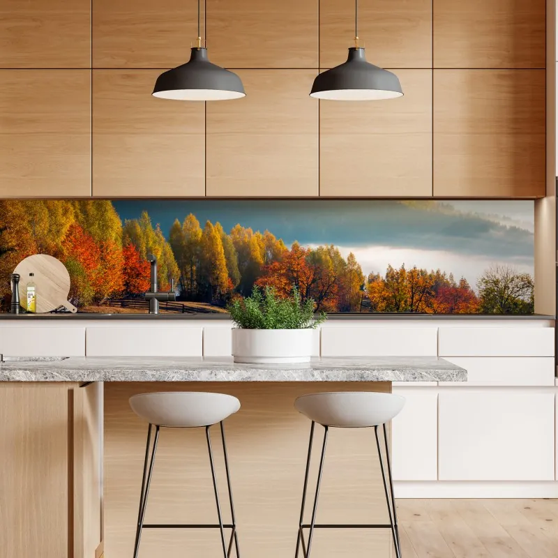 Naklejka repozycjonowalna tropikalny zachód słońca na plaży z koktajlem – Wallissimo®