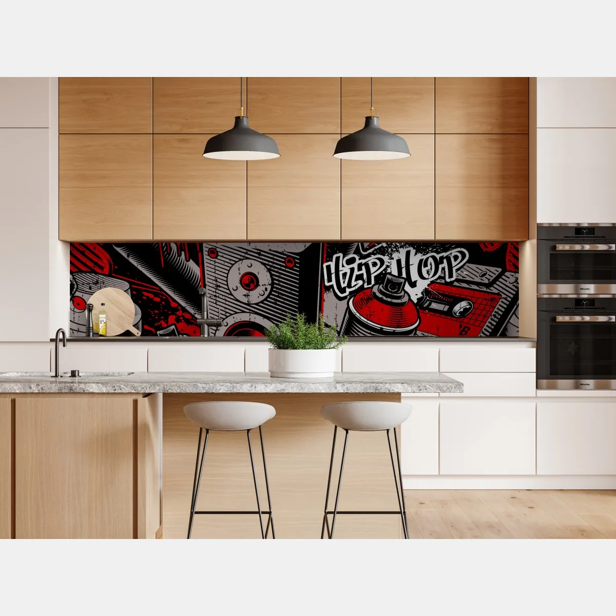 Naklejka repozycjonowalna miejskie graffiti hip hop – Wallissimo® Naklejka repozycjonowalna miejskie graffiti hip hop – Wallissimo®