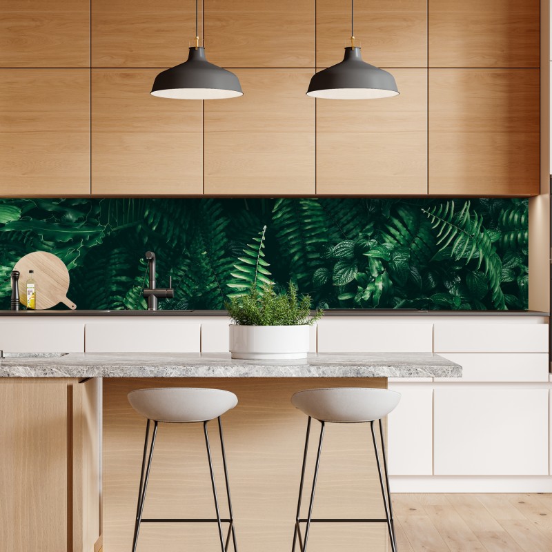 Naklejka repozycjonowalna bujne tropikalne liście – Wallissimo® Naklejka repozycjonowalna bujne tropikalne liście – Wallissimo®